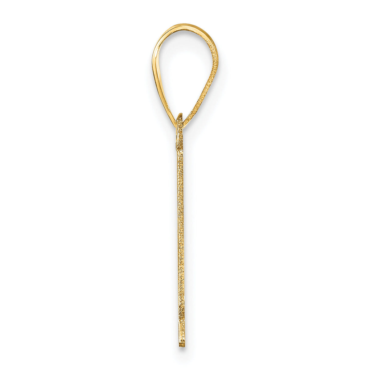 14k Polished Number 1 Pendant-APN01