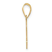 14k Polished Number 2 Pendant-APN02