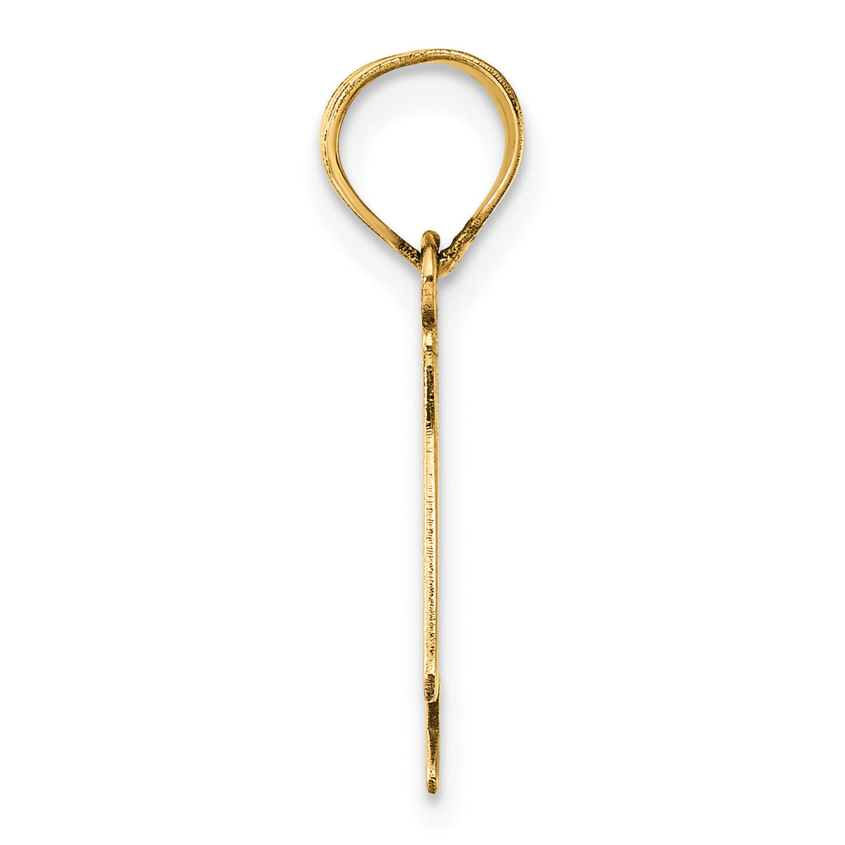 14k Polished Number 4 Pendant-APN04