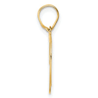 14k Polished Number 19 Pendant-APN19