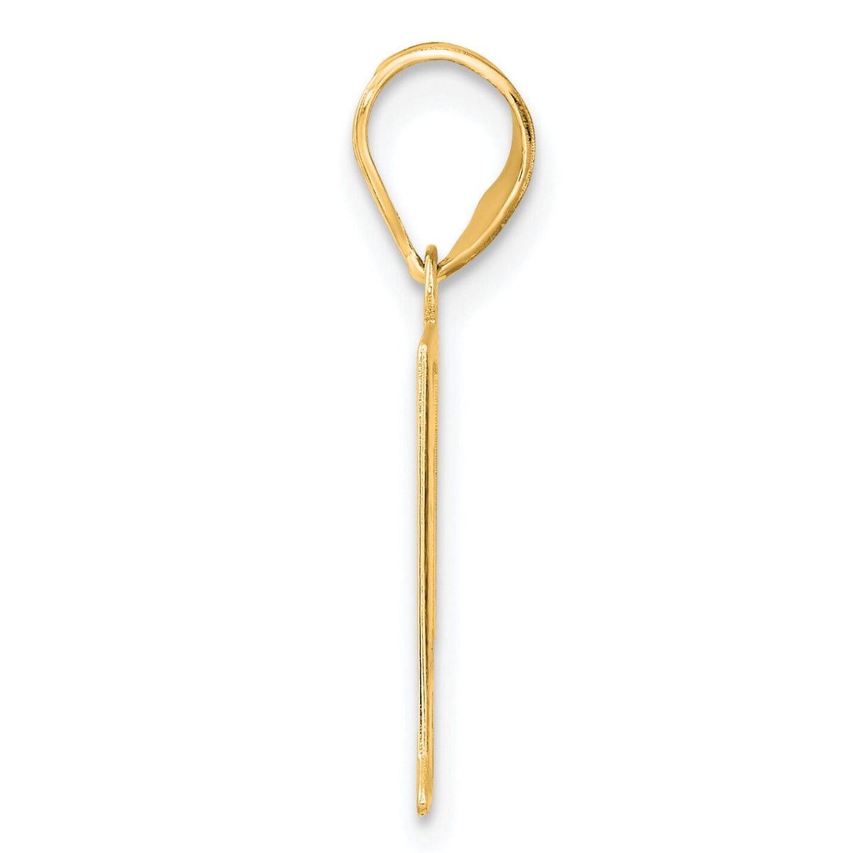 14k Polished Number 41 Pendant-APN41
