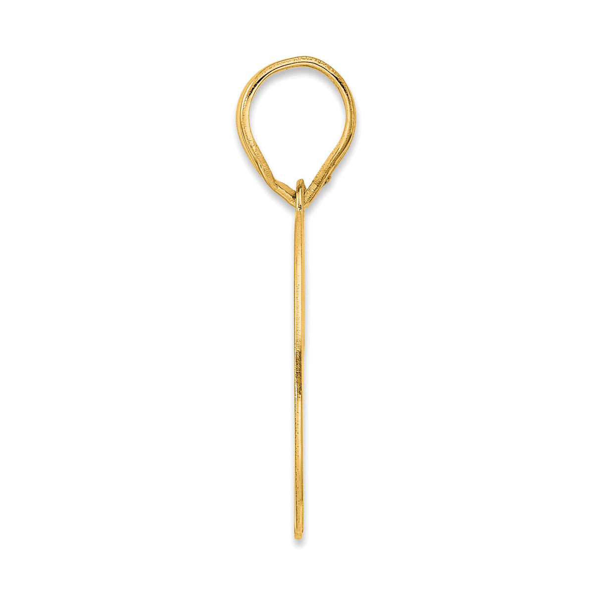 14k Polished Number 70 Pendant-APN70