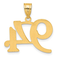 14k Polished Number 94 Pendant-APN94