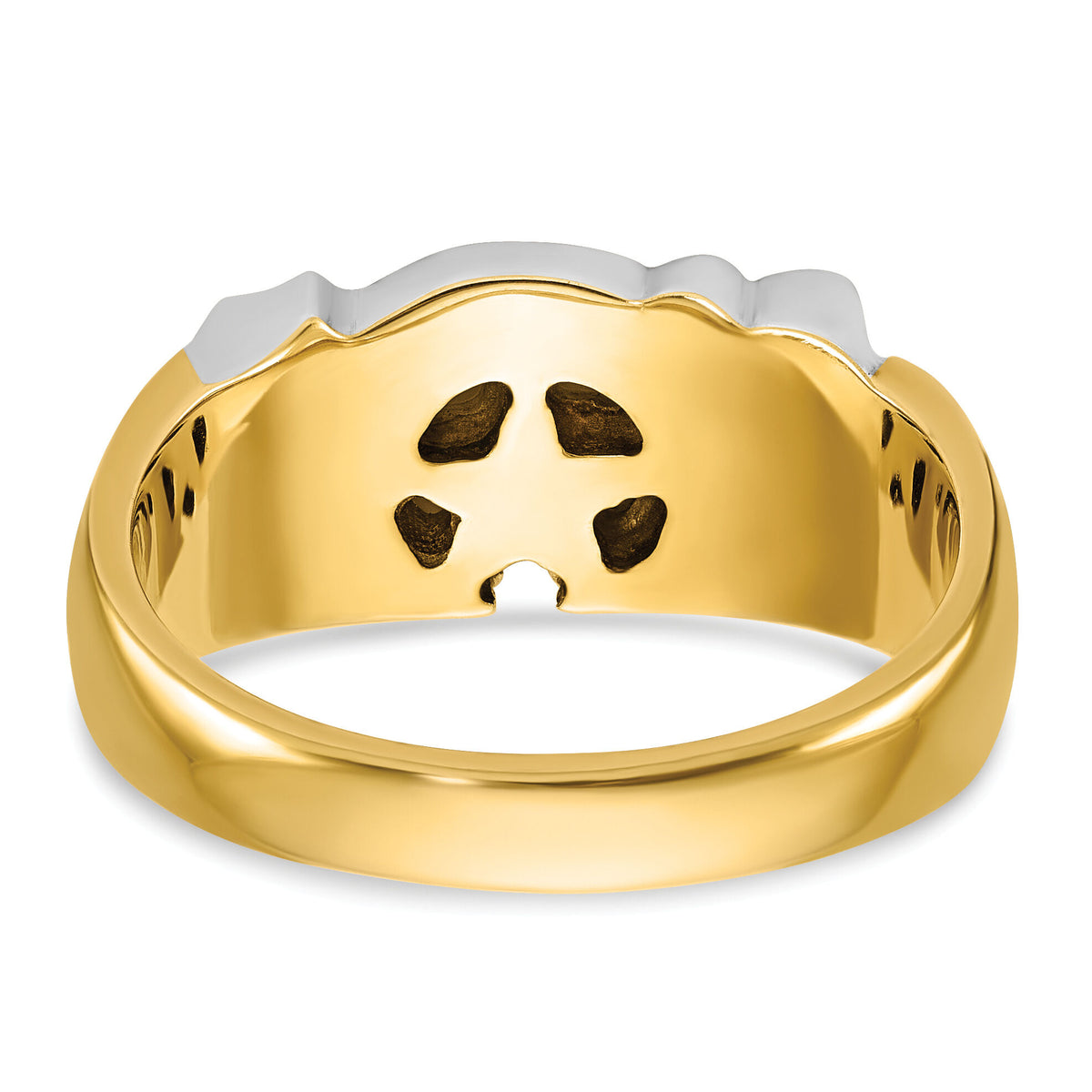 10ktt IBGoodman Men's Enamel and Diamond Masonic Shriner's Ring-B02454