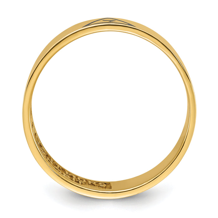 10k IBGoodman Men's Enameled 14th Degree Grand Elect Masonic Ring-B02500