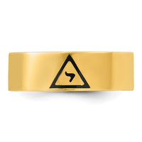 10k IBGoodman Men's Enameled 14th Degree Grand Elect Masonic Ring-B02500