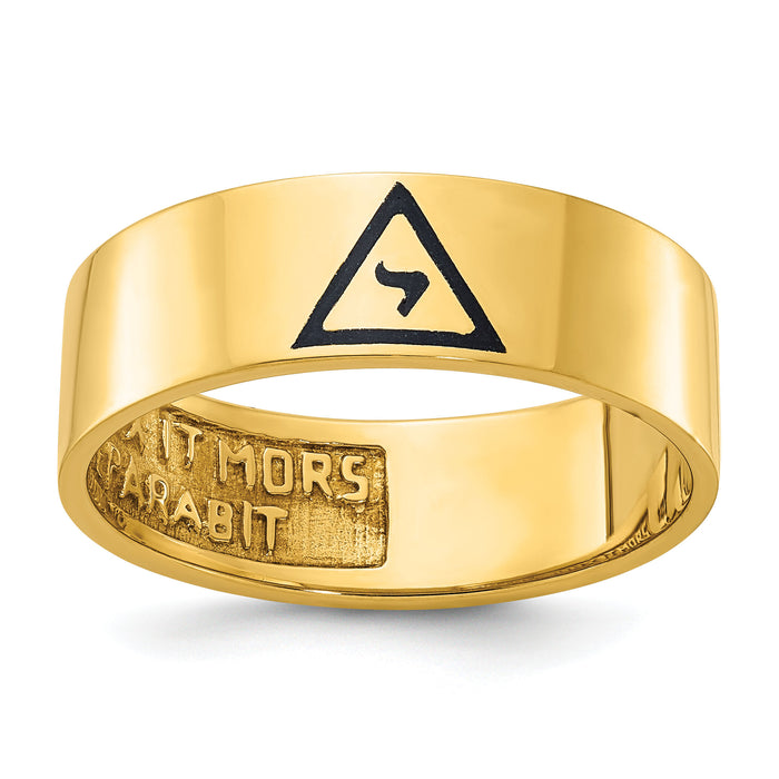 10k IBGoodman Men's Enameled 14th Degree Grand Elect Masonic Ring-B02500