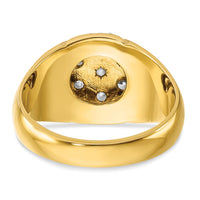 14k Two-Tone 1 ct Lab Grown Diamond VS/SI+ G+ Complete Men's Cluster Ring-B04000