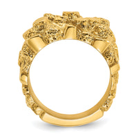10k IBGoodman Men's Nugget Ring-B05197