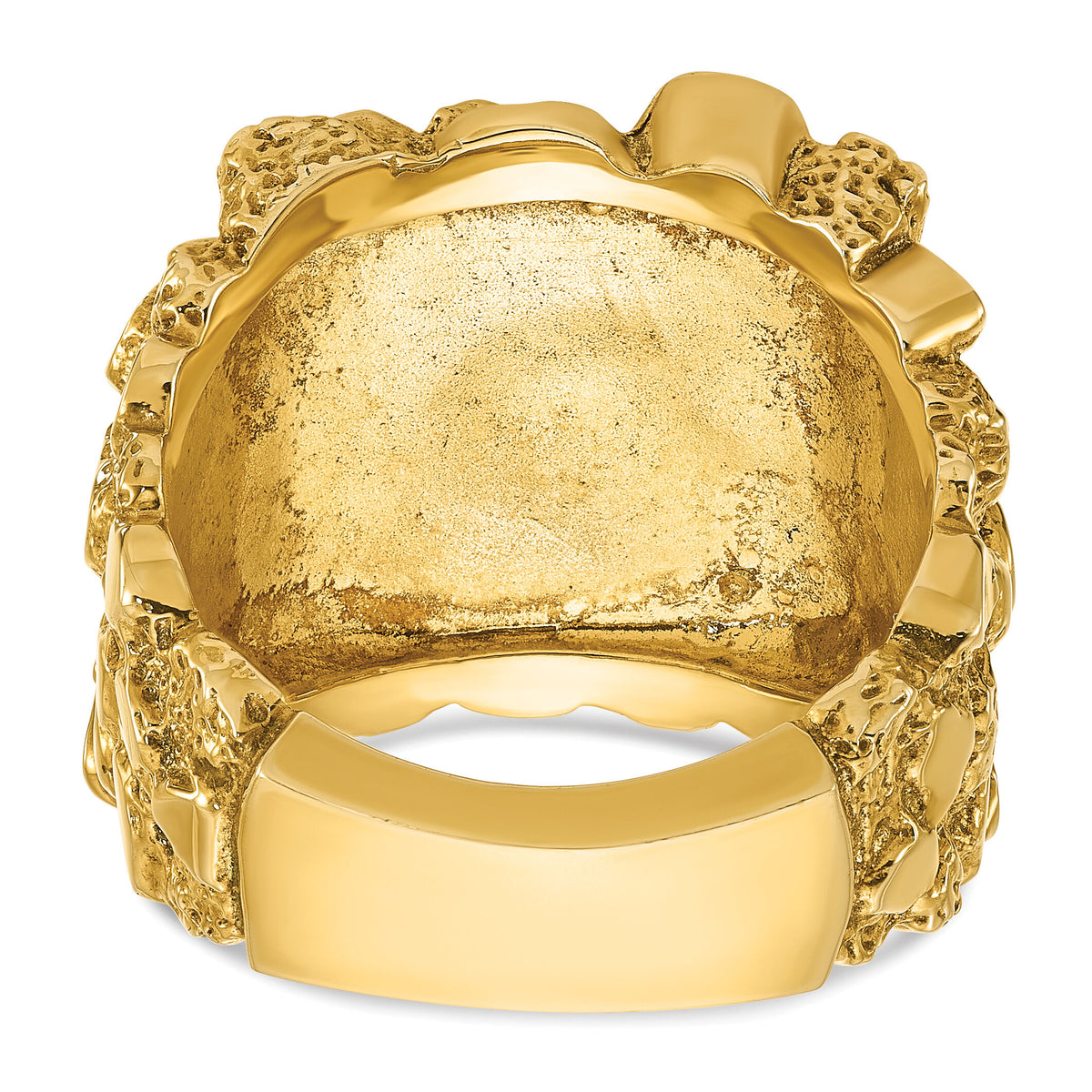 10k IBGoodman Men's Nugget Ring-B05197