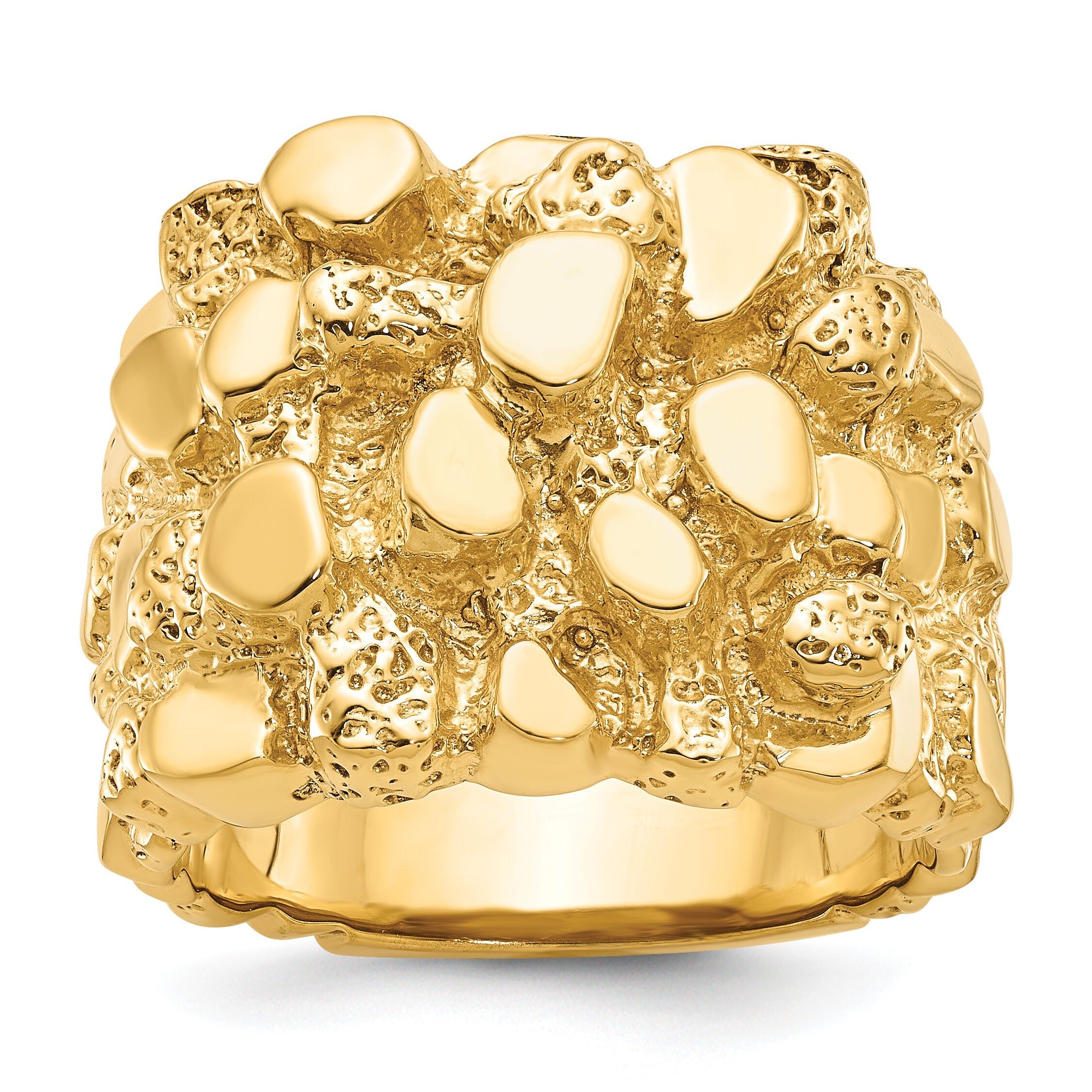 QGOLD Nugget Rings in 10k, 14k & 18k Gold — Bold Styles | Zhaveri