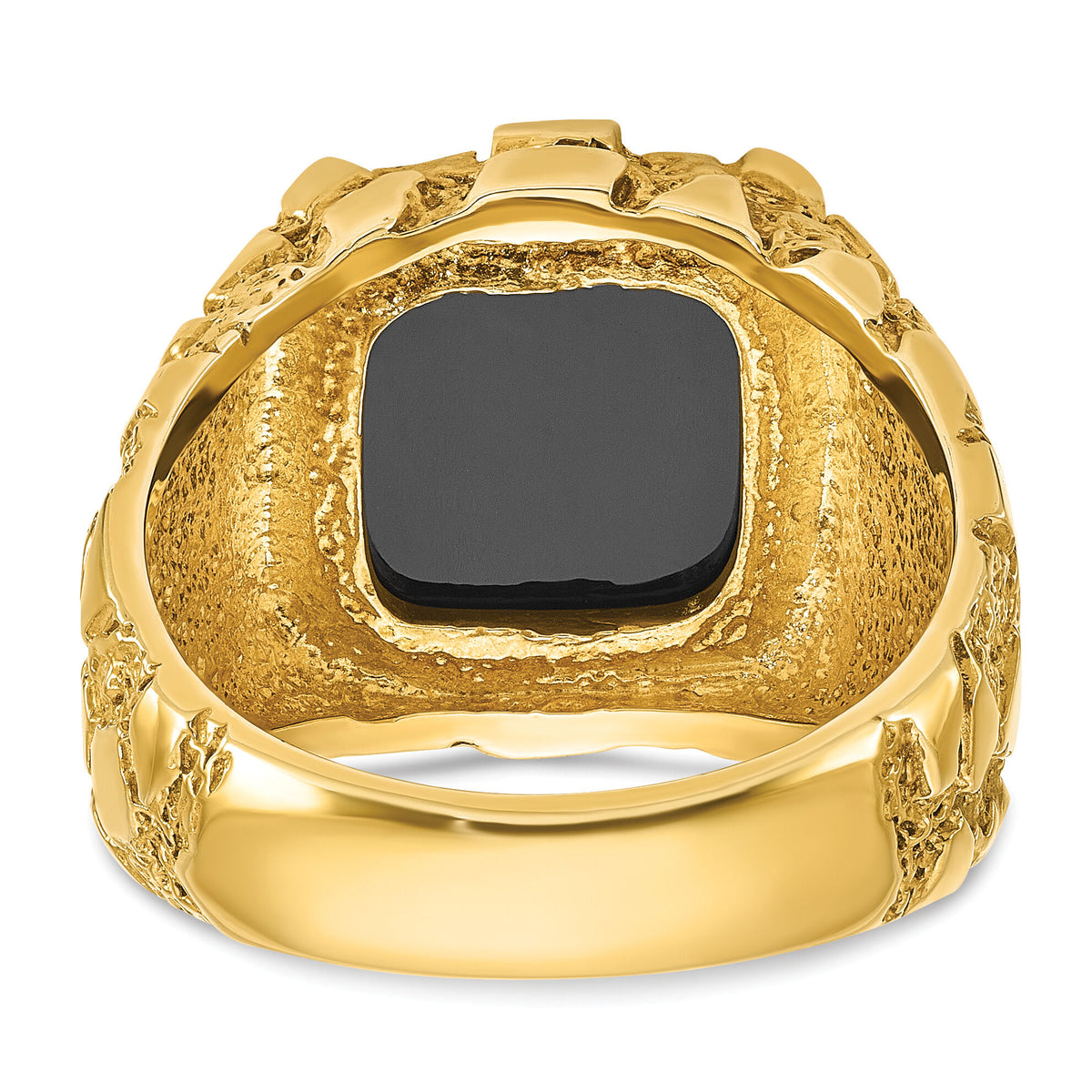 10k IBGoodman Men's Onyx Nugget Ring Mounting-B05245