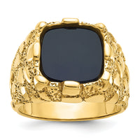 10k IBGoodman Men's Onyx Nugget Ring Mounting-B05245
