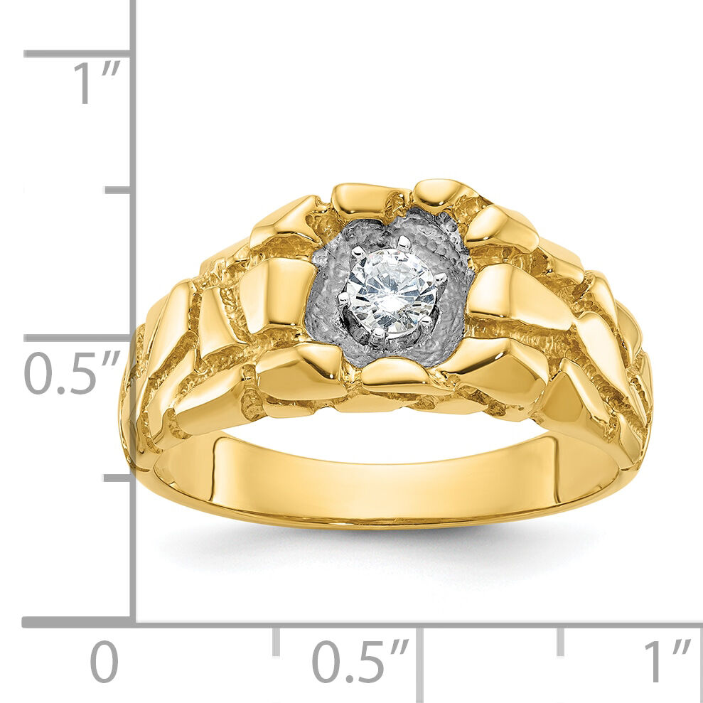 14k IBGoodman Men's Diamond Nugget Complete Ring-B05531