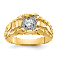 14k IBGoodman Men's Diamond Nugget Complete Ring-B05531