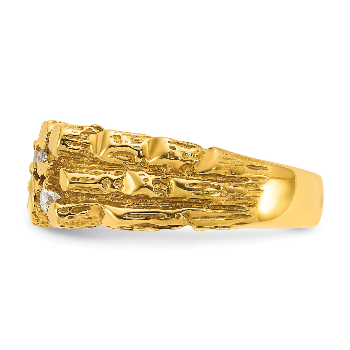 10k IBGoodman Men's Diamond Nugget Complete Ring-B09706