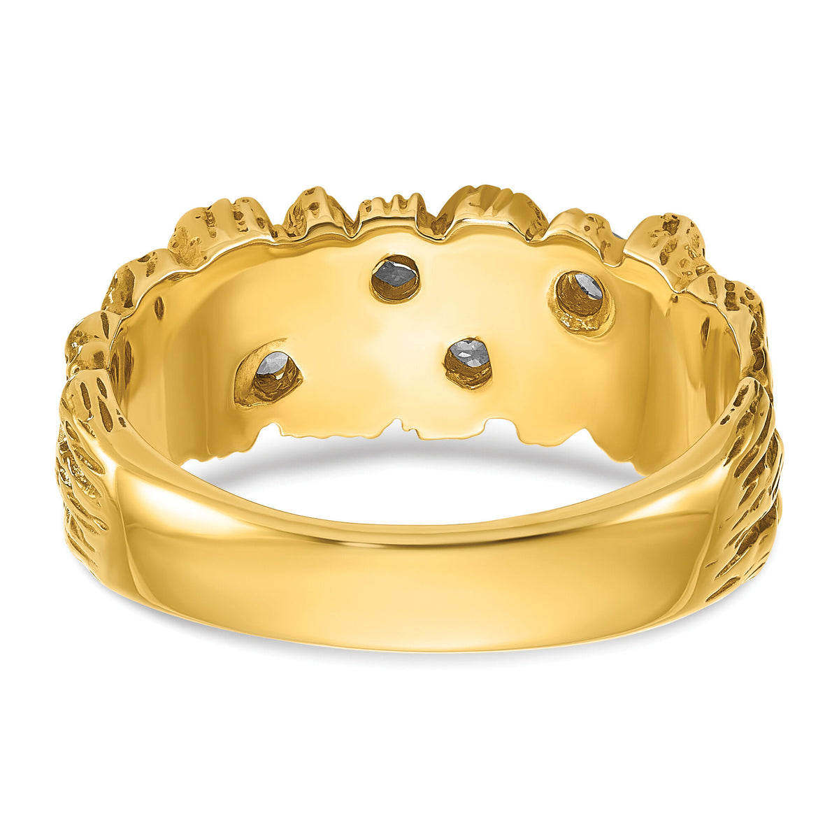 10k IBGoodman Men's Diamond Nugget Complete Ring-B09706