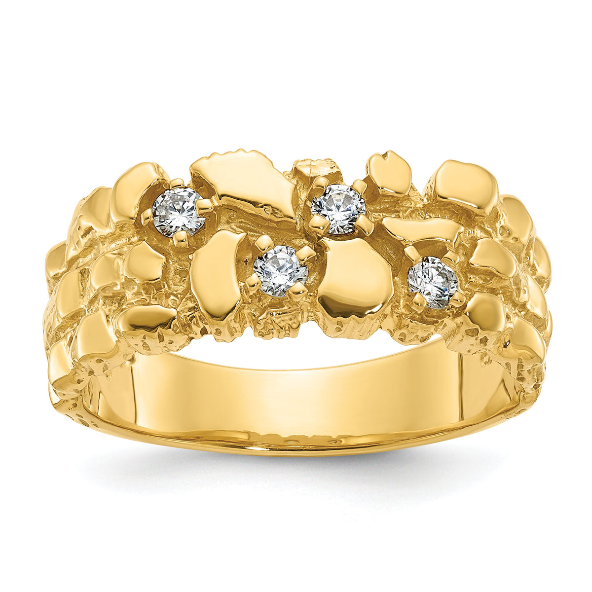 10k IBGoodman Men's Diamond Nugget Complete Ring-B09706