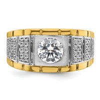 IBGoodman 14ktt 3/8 ct Lab Grown Diamond VS/SI+ G+ Semi Mount Men's Ring-B220042