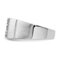 14k White Gold 1 ct Lab Grown Diamond VS/SI+ G+ Complete Men's Ring-B220043