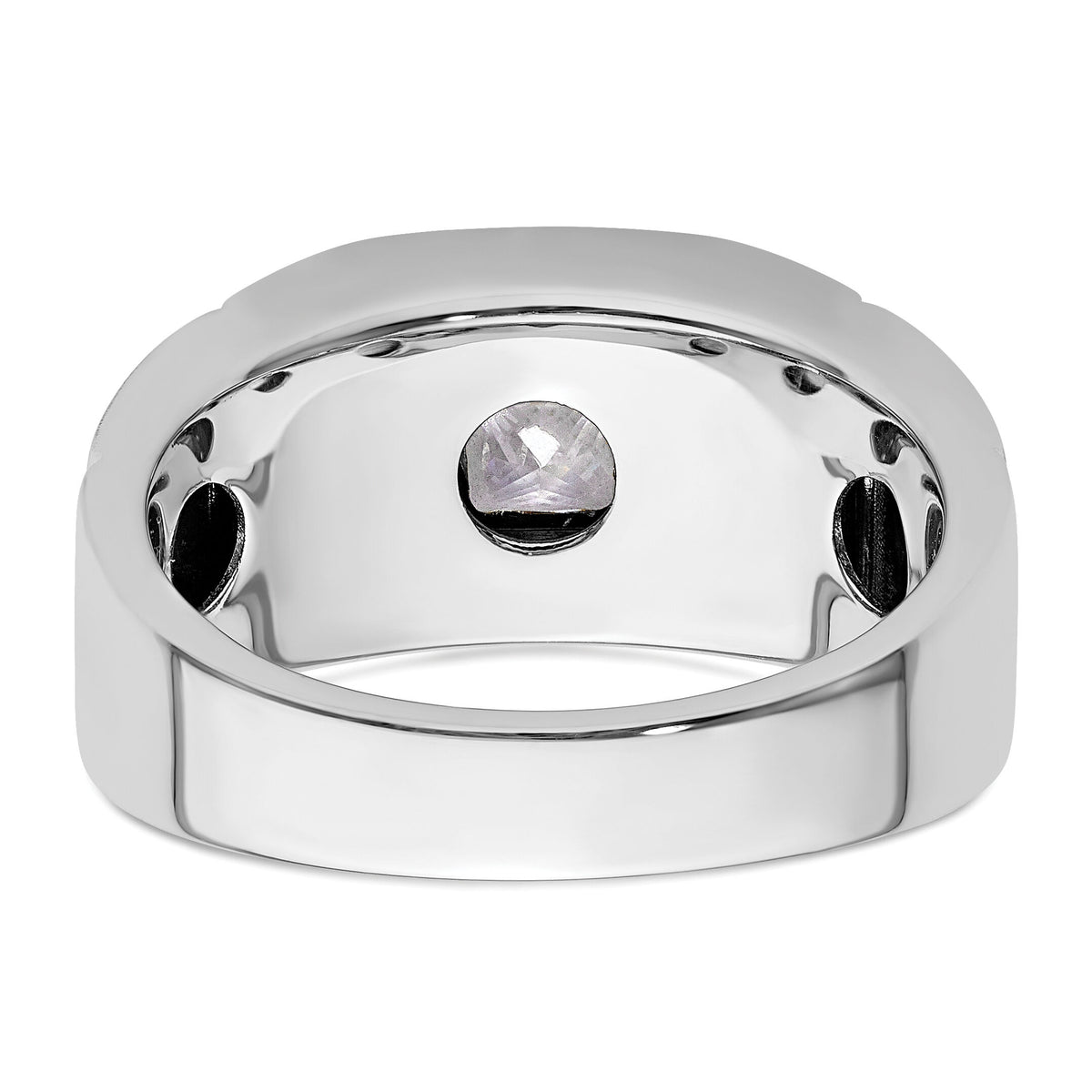 14k White Gold 1 ct Lab Grown Diamond VS/SI+ G+ Complete Men's Ring-B220043
