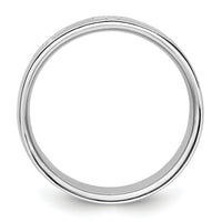 14k White Gold 1/5 ct Lab Grown Dia VS/SI+ G+ Complete Cross Men's Ring-B220056