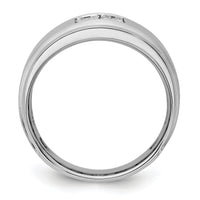 14k White Gold 7/8 ct Lab Grown Diamond VS/SI+ G+ Complete Men's Ring-B220057