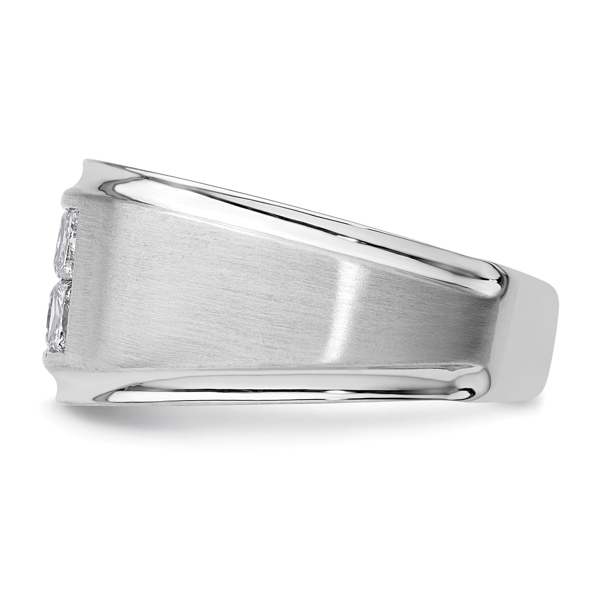 14k White Gold 7/8 ct Lab Grown Diamond VS/SI+ G+ Complete Men's Ring-B220057