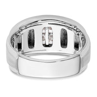 14k White Gold 7/8 ct Lab Grown Diamond VS/SI+ G+ Complete Men's Ring-B220057