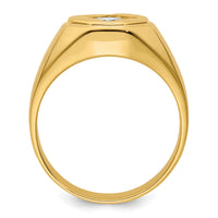IBGoodman 14k Polished and Satin Men's Ring Mounting-B220059