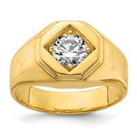 IBGoodman 14k Polished and Satin Men's Ring Mounting-B220059