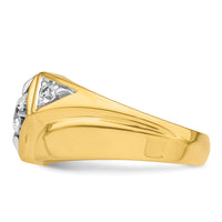 14k w/ White RH 7/8 ct Lab Grown Diamond VS/SI+ G+ Complete Men's Ring-B220060B