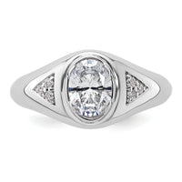 14k White Gold 1/10 ct Lab Grown Diamond Semi Mount Men's Ring-B220064