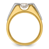 IBGoodman 14k Two-Tone Polished & Satin Men's Ring Mounting-B220077