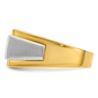 IBGoodman 14k Two-Tone Polished & Satin Men's Ring Mounting-B220077
