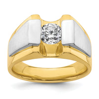 IBGoodman 14k Two-Tone Polished & Satin Men's Ring Mounting-B220077