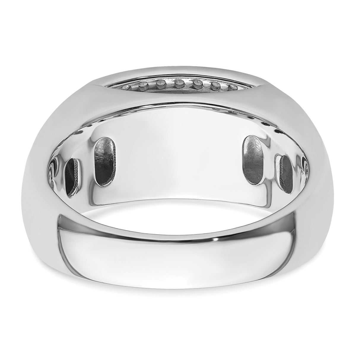 14kw 1/3 ct Lab Grown Dia VS/SI+ G+ & Cr Emerald Complete Men's Ring-B220082