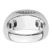 14kw 1/3 ct Lab Grown Dia VS/SI+ G+ & Cr Emerald Complete Men's Ring-B220082