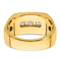 14k 1 1/8 ct Lab Grown Diamond VS/SI+ G+ Polished & Satin Men's Ring-B220087