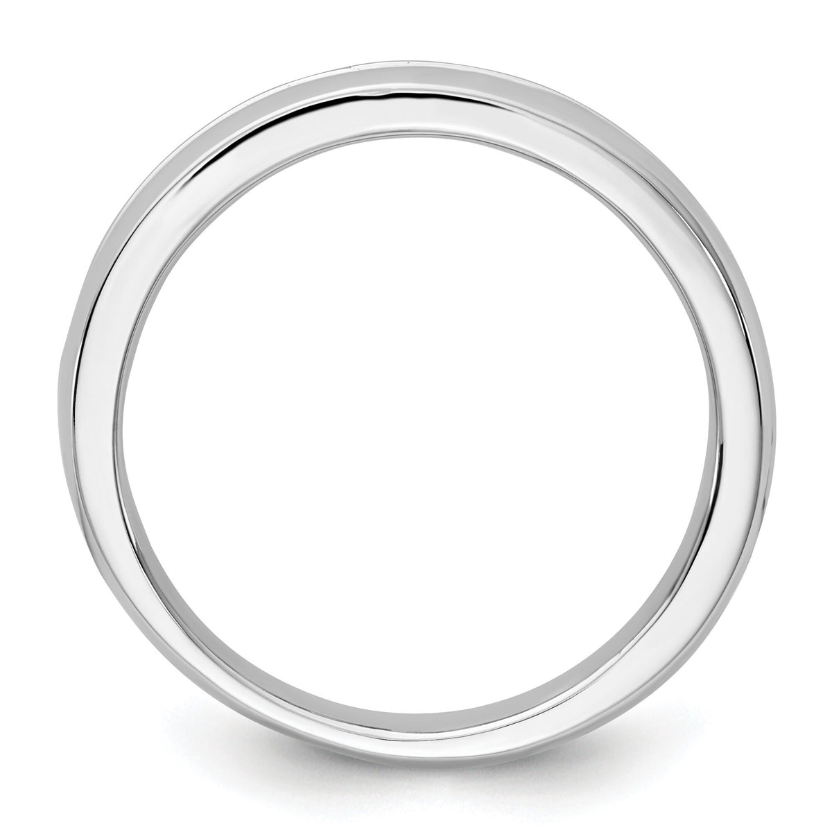 IBGoodman 14k White Gold Polished 9 Stone Men's Ring Mounting-B32992