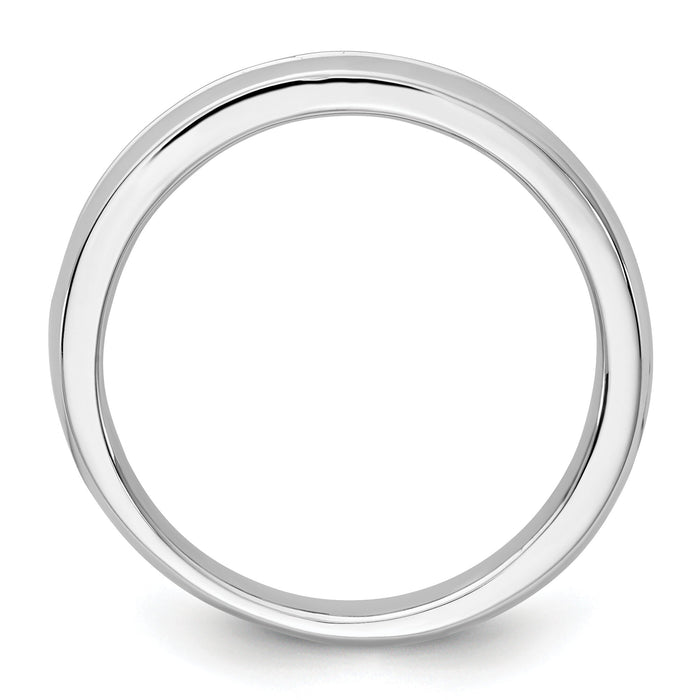 IBGoodman 14k White Gold Polished 9 Stone Men's Ring Mounting-B32992