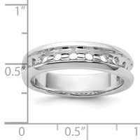 IBGoodman 14k White Gold Polished 9 Stone Men's Ring Mounting-B32992