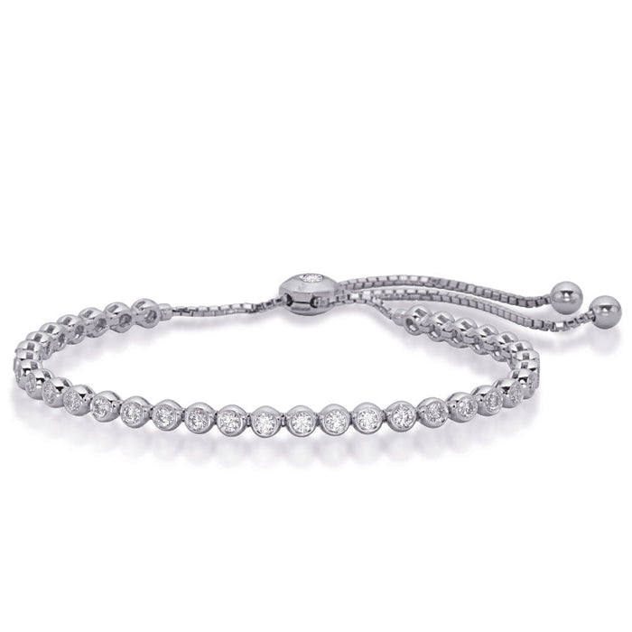 White Gold Bolo Diamond Bracelet