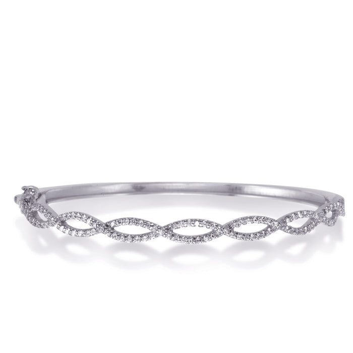 White Gold Bangle Bracelet