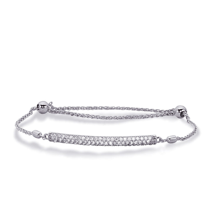 White Gold Bolo Diamond Bracelet