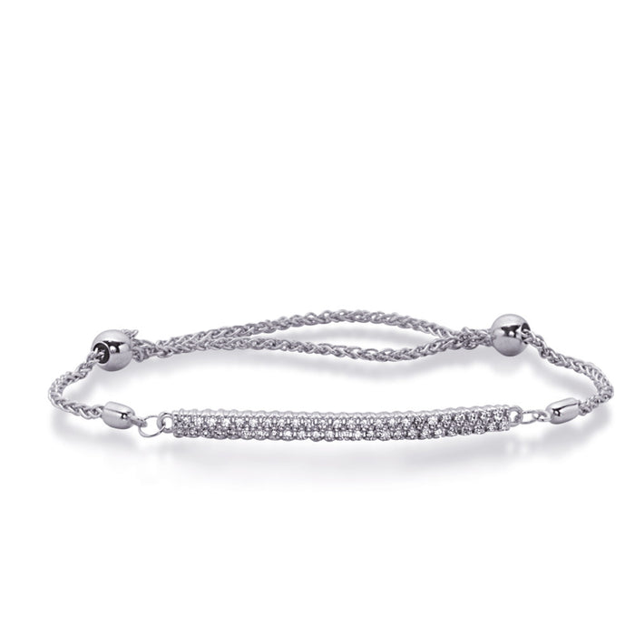 White Gold Bolo Diamond Bracelet