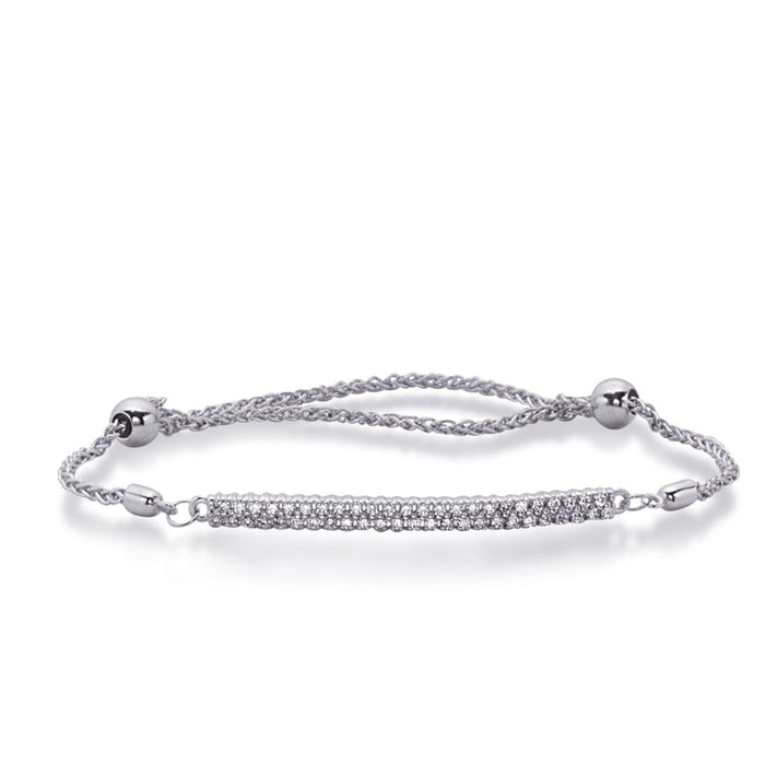 White Gold Bolo Diamond Bracelet