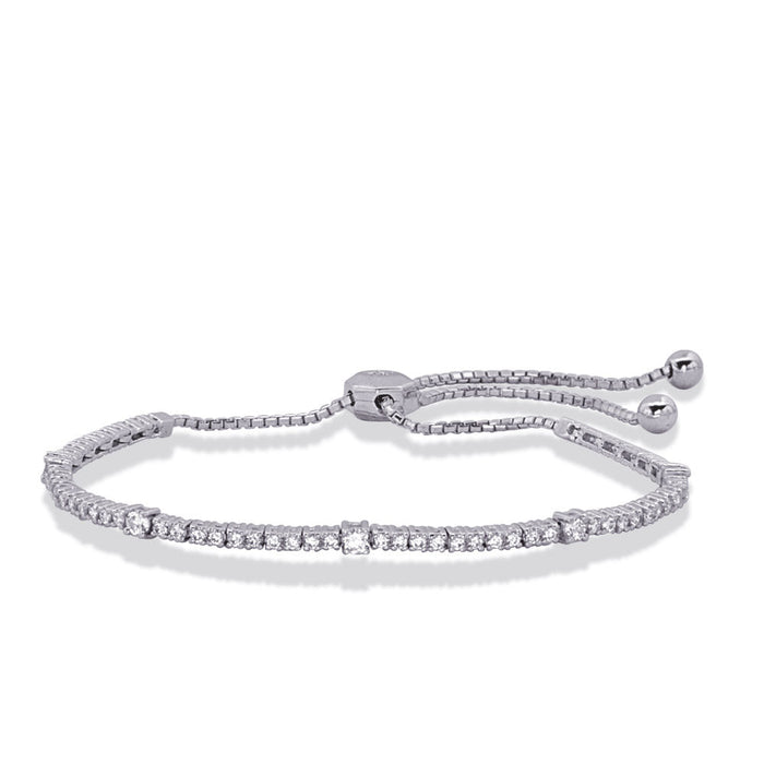 White Gold Bolo Diamond Bracelet