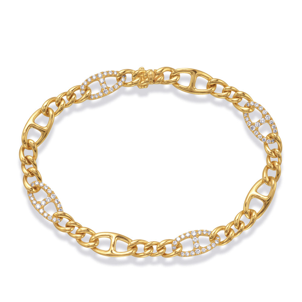 Yellow Gold Diamond Bracelet