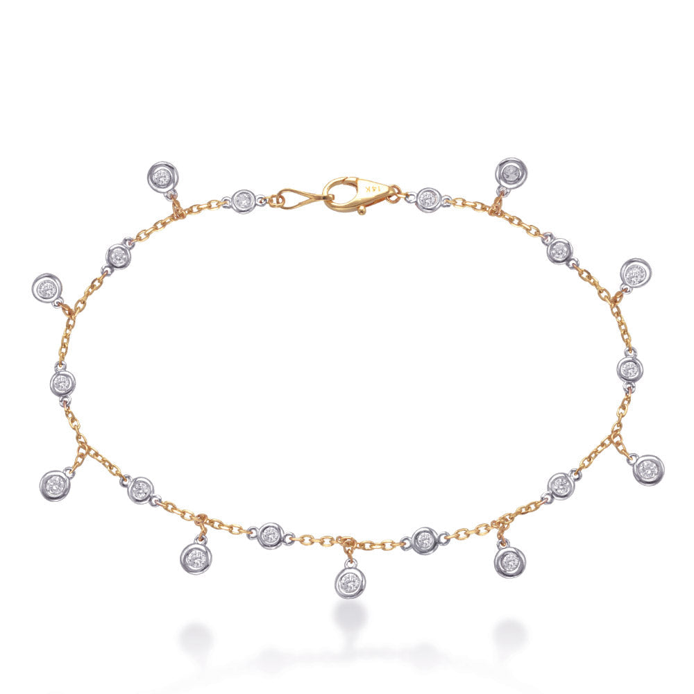 Yellow & White Gold Diamond By Yard